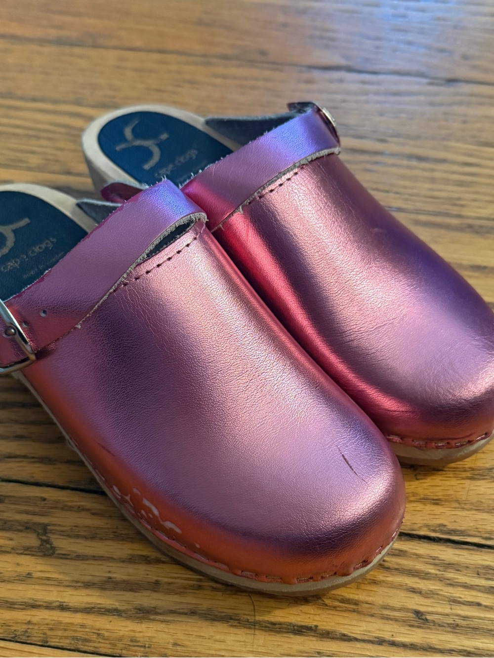 Kids Shiny Rose-Pink Slip-On Moccasins